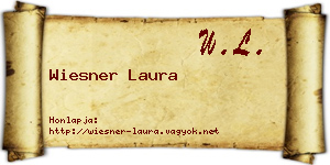 Wiesner Laura névjegykártya